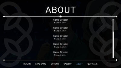About menu