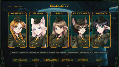 Characters menu