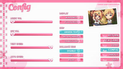 Config Menu